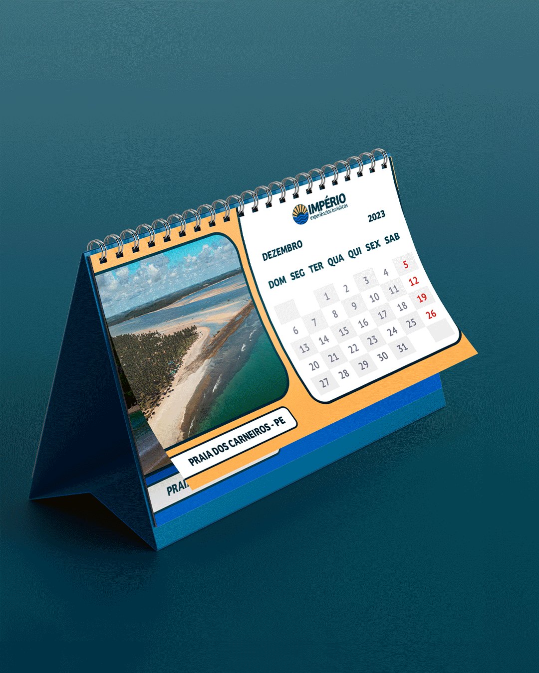 Calendário de mesa